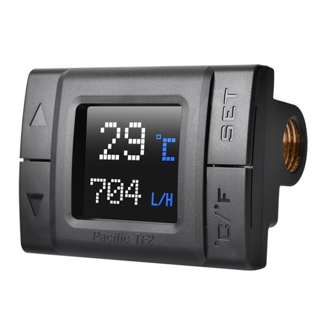 Chladič vody s LCD monitorem a RGB osvětlením