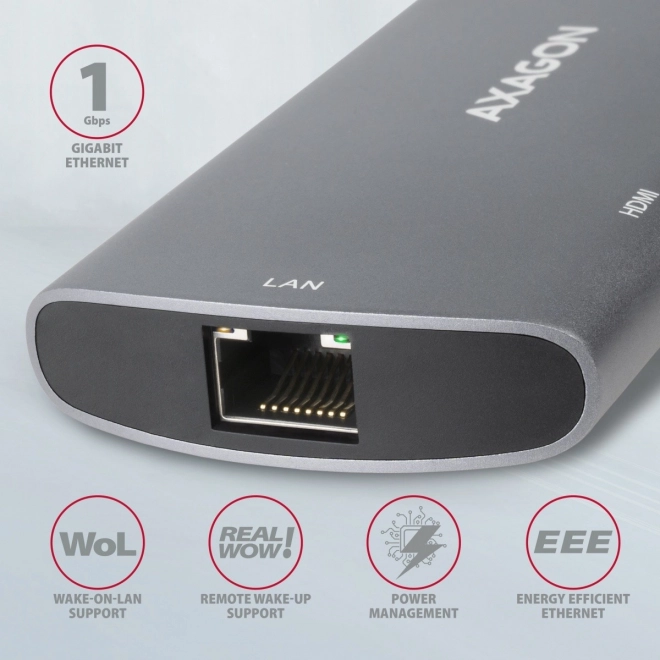 Wieloportový USB-C hub 3.2 Gen 1 AXAGON