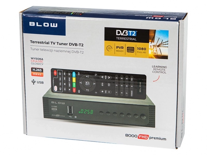 Dekodér tuneru DVB-T2 8000FHD Premium