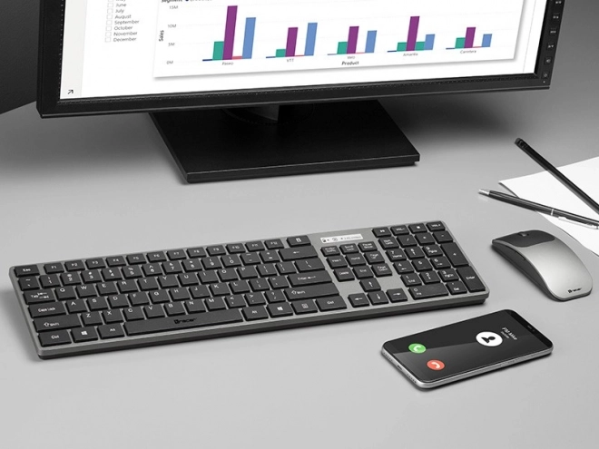 Bezdrátová sada klávesnice a myš Tracer RF Nano
