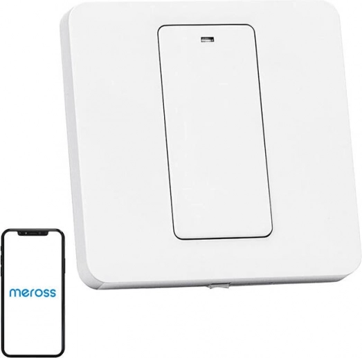 Chytrý nástěnný Wi‑Fi vypínač MEROSS MSS510X EU s podporou HomeKit