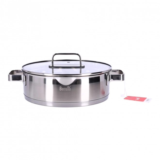 Mistral BERRETTI nerezový hrnec s poklicí, 26 cm