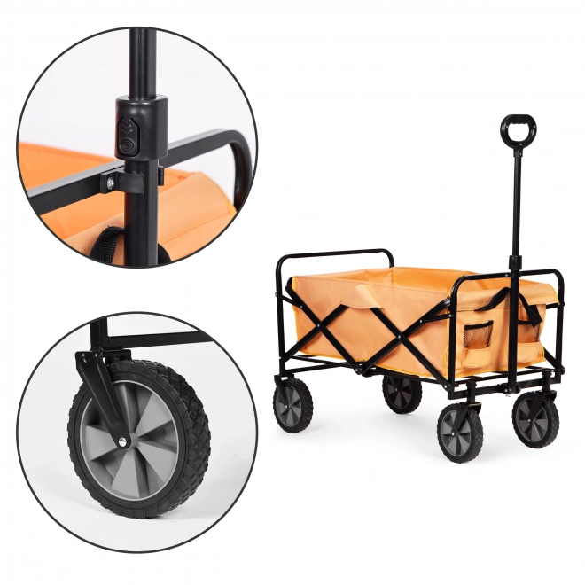 Skládací transportní vozík MultiGarden 47x105 cm, oranžový