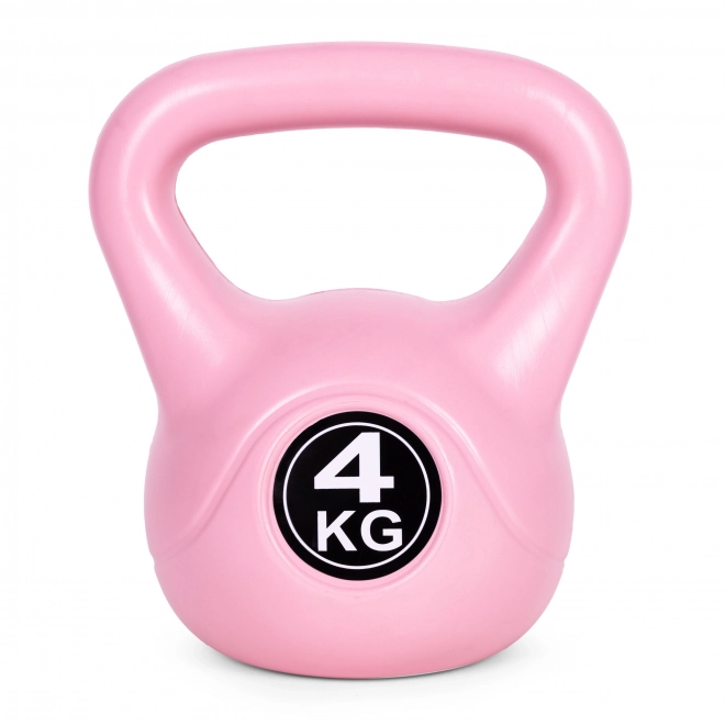 Kettlebell 4 kg růžový pro cvičení