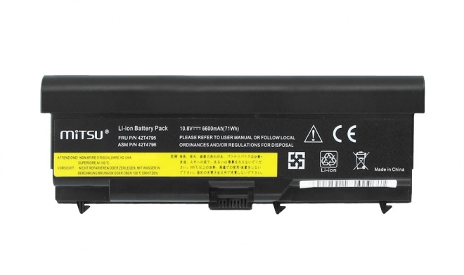 Baterie pro Lenovo E40, E50, SL410, SL510 6600 mAh (71 Wh) 10,8 - 11,1 V