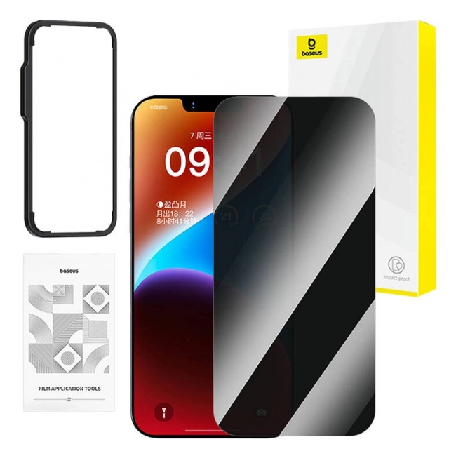 Baseus ochranné tvrzené sklo pro iPhone 14 Plus / 13 Pro Max s čisticí sadou