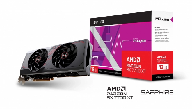Grafická karta Sapphire Radeon RX 7700 XT 12GB GDDR6