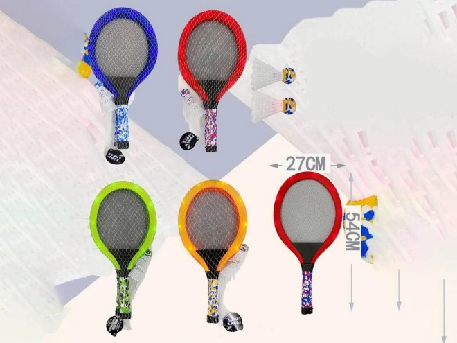 Světelné rakety a míček na plážový tenis