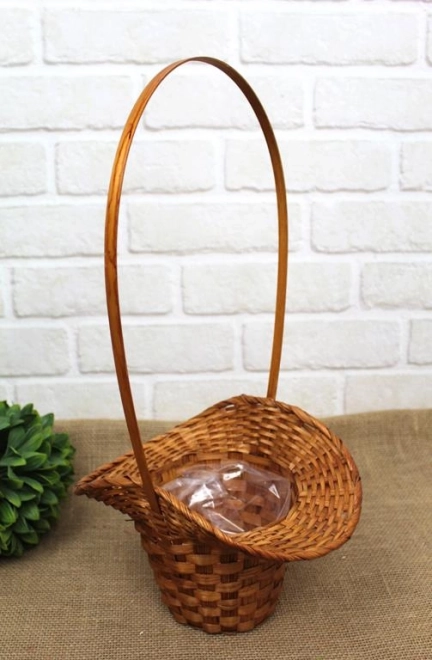 Bambusový koš ala klobouk 42x233x13 cm - DARK BRONZE