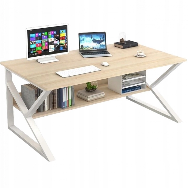Biurko computerowe, biurowe z półką 100x60cm
