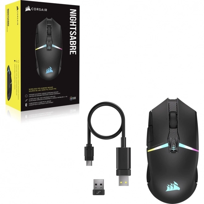Bezdrátová herní myš Corsair Nightsabre RGB