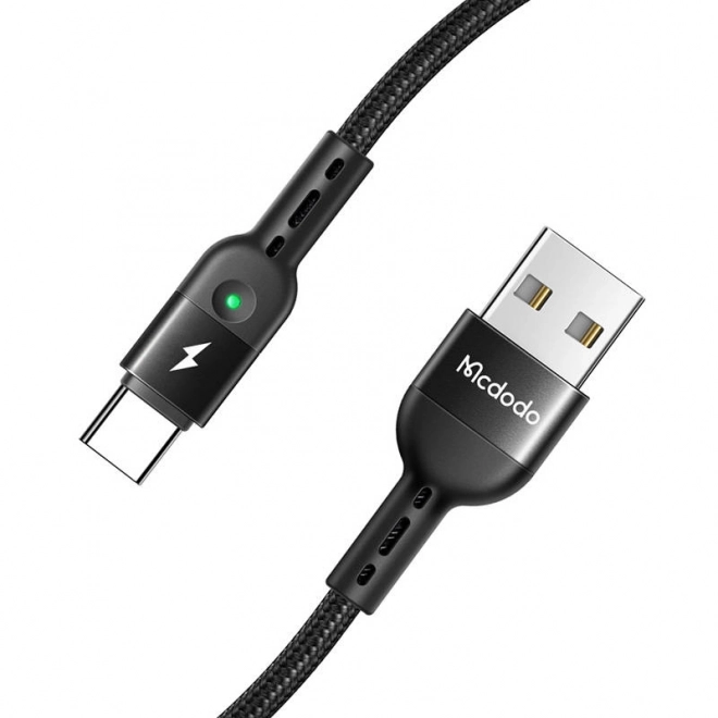 Pružinový kabel USB k USB-C Mcdodo Omega CA-6420 1,8 m (černý)