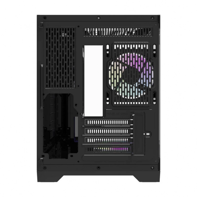 Počítačová skříň Darflash FT418 + 6 ventilátorů aRGB (černá)