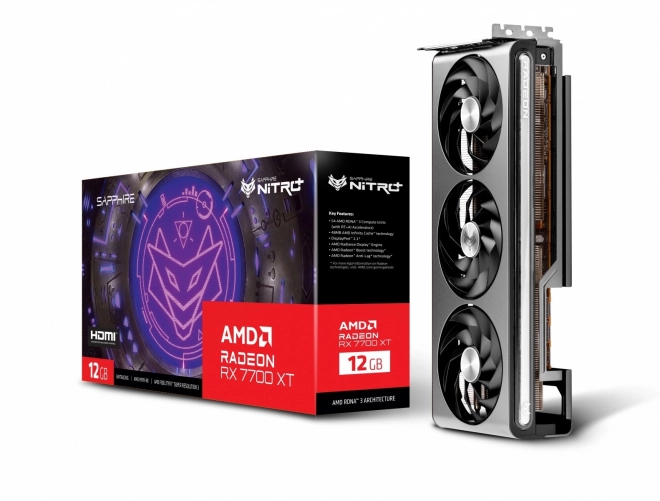 Grafická karta Radeon RX 7700 XT NITRO+GAMING OC 12GB GDDR6 192bit 2DP