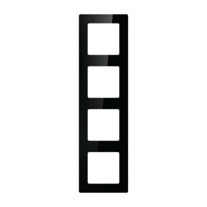 Čtyřnásobná rámová zásuvka Avatto N-TS10-Frame-4 – černá