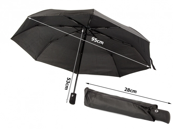 Automatický skládací deštník černý unisex