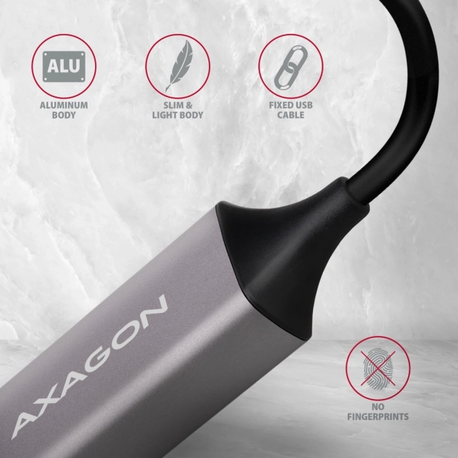 ADE-TRC Gigabitový ethernetový adaptér, USB-C 3.2 Gen 1, automatická instalace, kov, titanově šedý