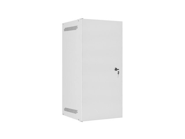Šedá nástěnná skříň LANBERG 10U 280x310
