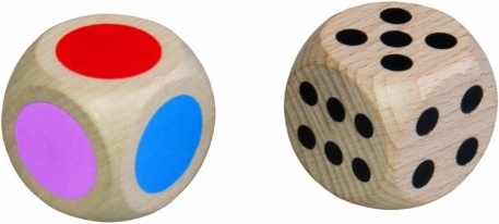 Velké kostky pro pohodlné házení