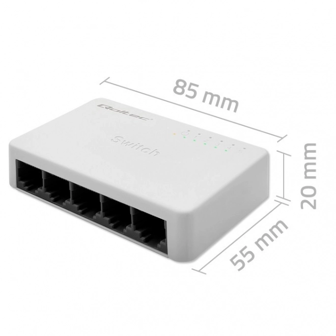 Síťový přepínač SWITCH 5 x port RJ45 | 100Mbps | Fast Ethernet | LAN