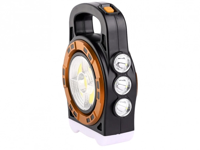 Přenosná solární LED svítilna s powerbankou