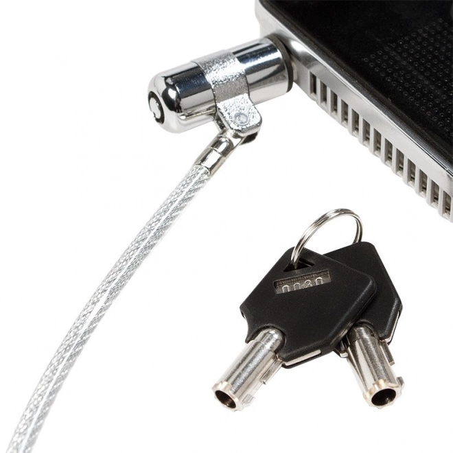 Bezpečnostní kabel, klíč, 1,8 m pro ultrabook