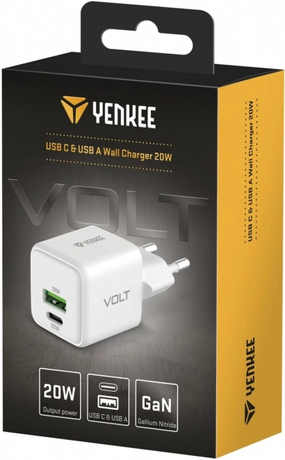 USB C/A 20W/18W 3A nabíječka s dodávkou energie QC3.0
