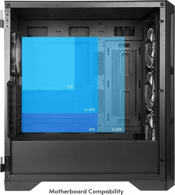 Prostor pro high‑end hardware a vodní chlazení
