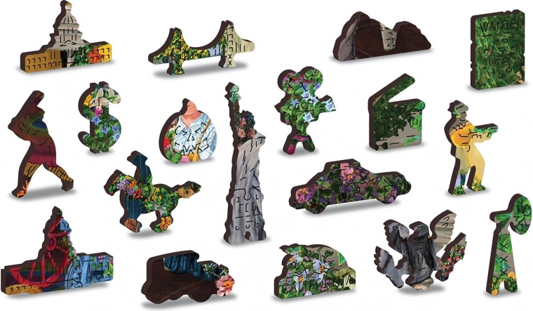 Unikátně tvarované dílky jako malé figurky