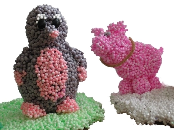Pěnová modelína PlayFoam - klučičí barvy 4pack