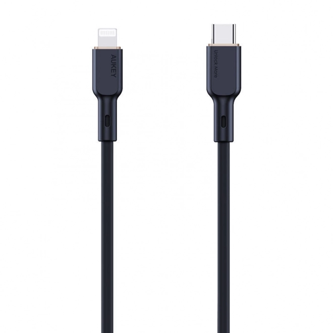 Kabel USB-C na Lightning Aukey CB-SCL1, 27W, 1m (černý)