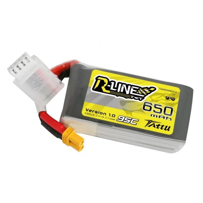 Baterie Tattu R-Line 650mAh 11,1V 95C 3S1P XT30 Lipo