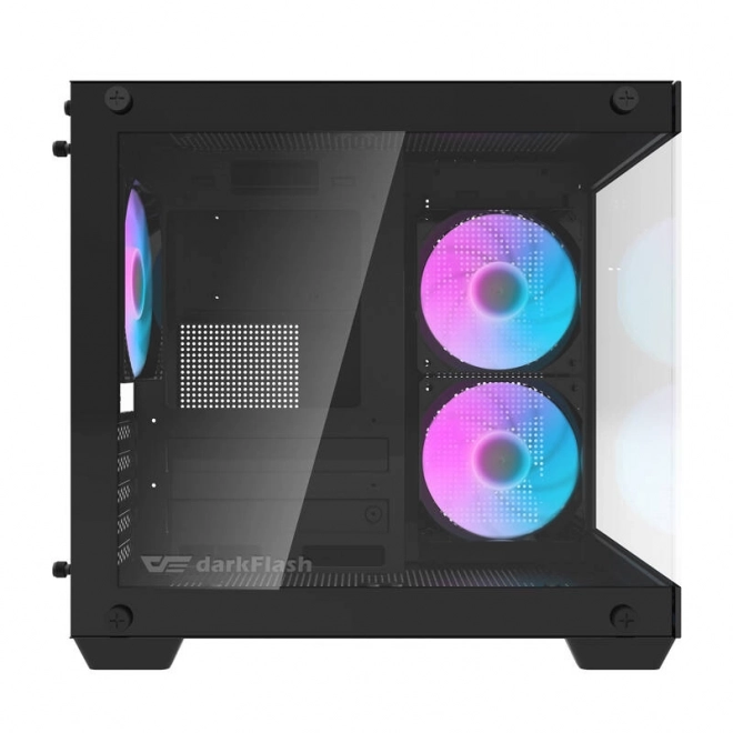 Počítačová skříň Darkflash K275 se 3 ventilátory (černá)