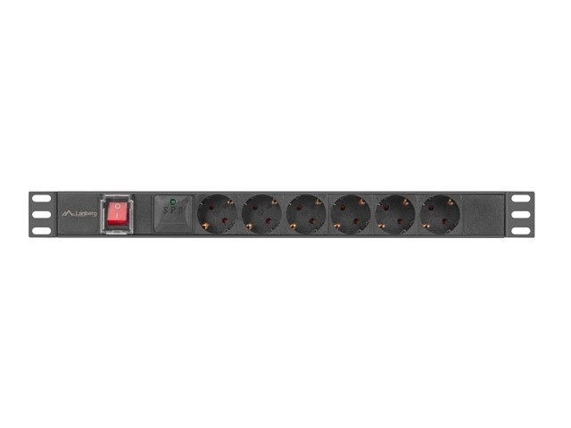 Listva zasilająca Rack 19" PDU 1U Lanberg