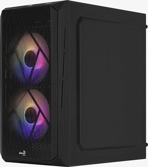 Černá Mini Tower skříň ARGB USB 3.0