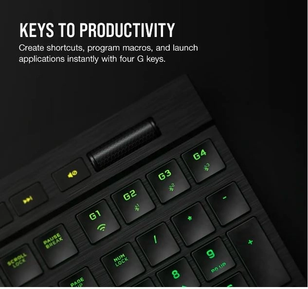 K100 RGB Air Wireless Ultra Thin Cherry MX Keyboard