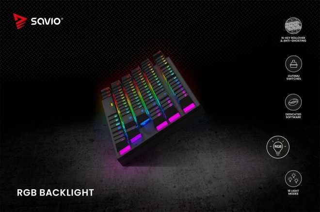 Mechanická klávesnice Tempest X2 Outemu Blue RGB