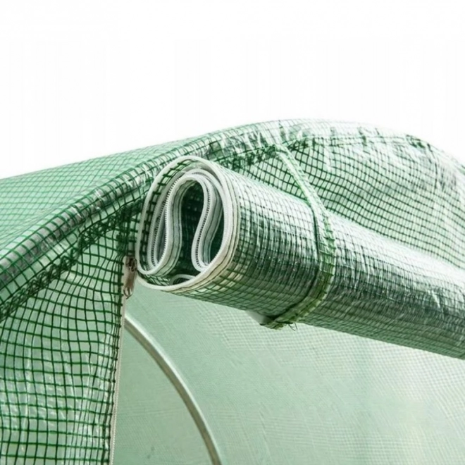 Zahradní fóliový tunel skleník 4x2,5x2m 10m² zelený