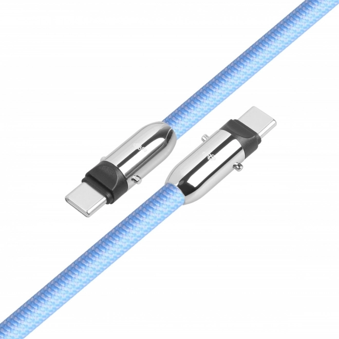Kabel USB-C a smyčka 2v1 modrý
