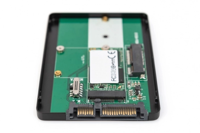 Adaptér SATA/HDD 2,5" M.2 /mSATA SATA 3,6 Gbit/s, zápis až 520 MB/s Hliníkový