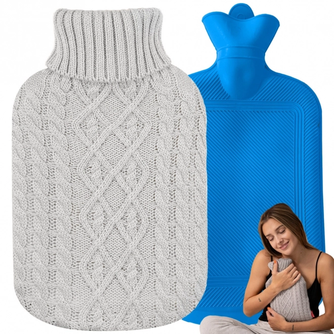 Termofor se svetrým potahem 2L