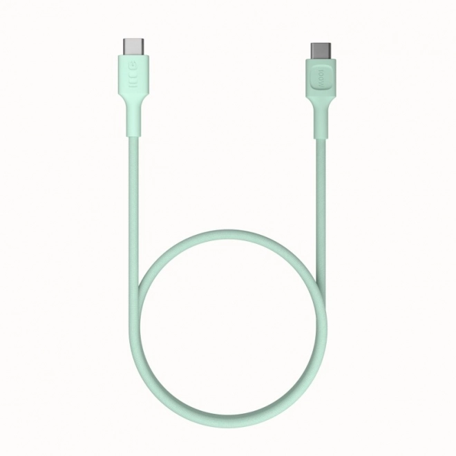 Kabel PowerStream USB-C-USB-C 100W oplocený 1,2m zelený
