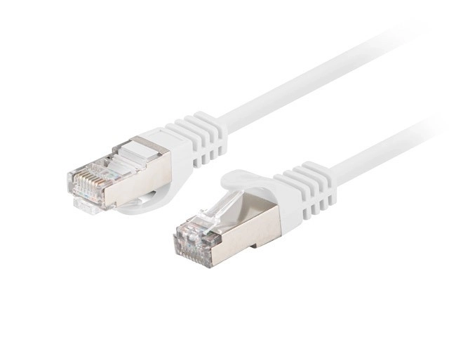 Patchcord cat.6 FTP 0,5M 10-pack fluke passed white