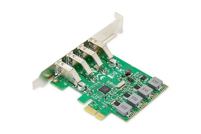 Rozšiřující karta (řadič) USB 3.0 PCI Express 4xUSB 3.0 Low Profile Čipová sada: VL805