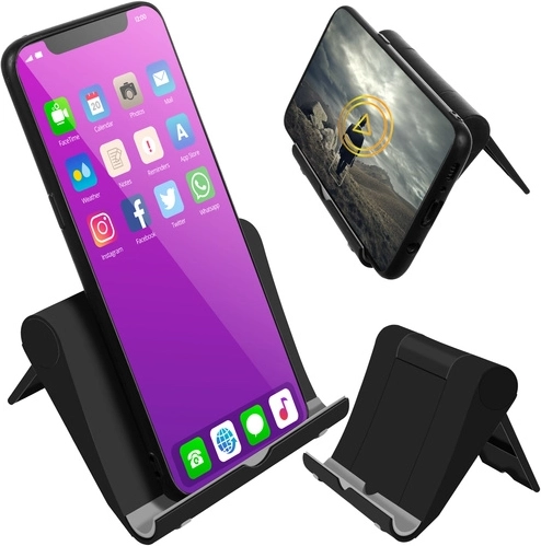 Skládací univerzální stojánek na telefon – černý