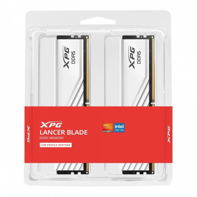 Operační paměť XPG Lancer Blade DDR5 64 GB (2×32 GB) 6000 MHz CL30 bílá