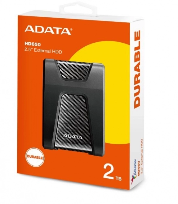 Externí pevný disk ADATA HD650 2TB USB 3.1 černý