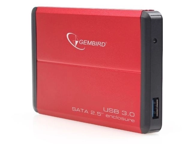 Externí pouzdro na HDD 2.5'' SATA USB 3.0 červené