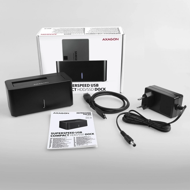 Dokovací stanice ADSA-SN, USB 3.2 Gen 1 - 1x SATA 6G 2,5"/3,5" SSD/HDD