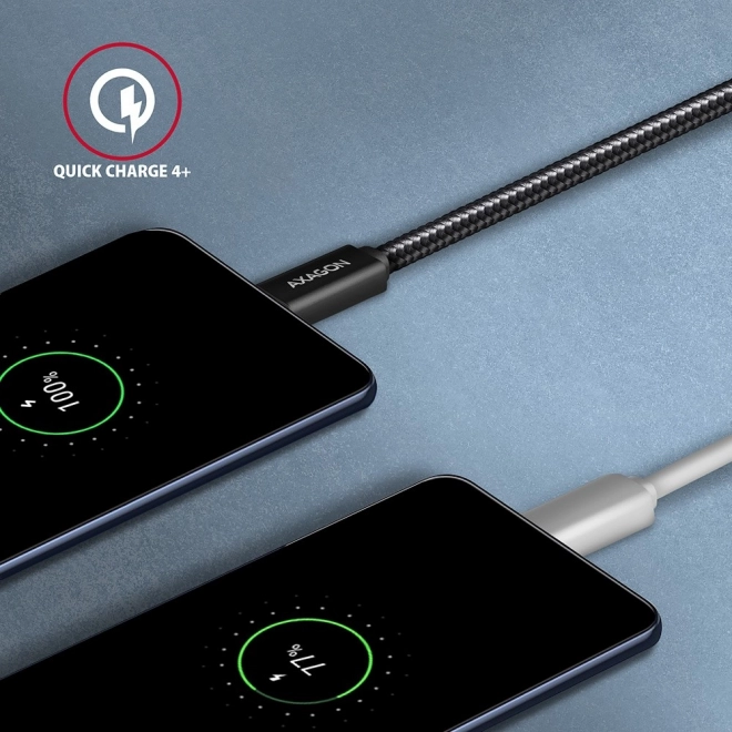 BUCM32-CM15A USB-C - kabel USB-C 3.2 Gen 2, 1,5 m, PD 100W, 5A, 4K HD, ALU, opletený, černý